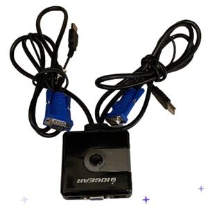 Iogear 2 port USB VGA KVM switch GCS42UWG tested